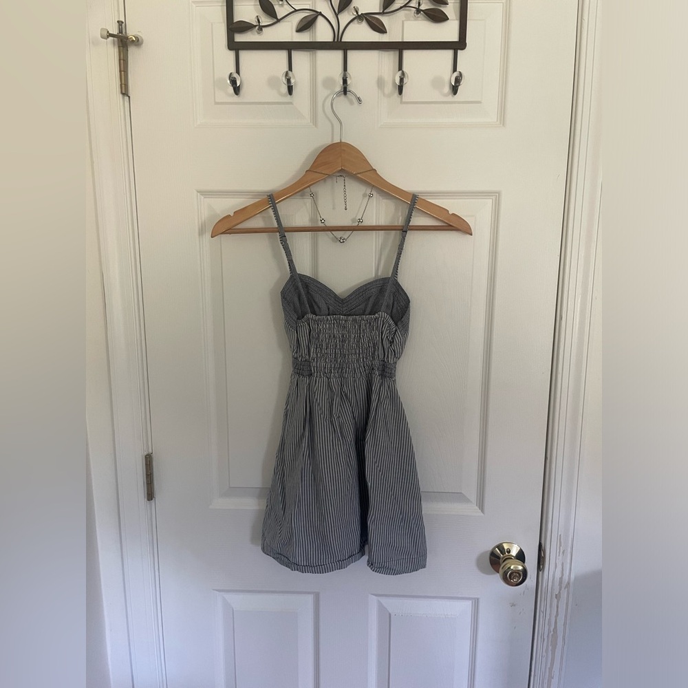 Y2K Abercrombie Stripe Cotton Tunic Sundress - Picture 9 of 10